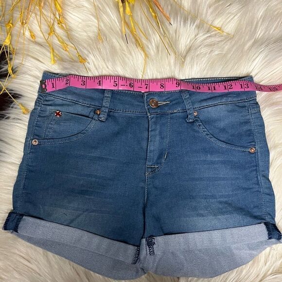 Hudson medium washed stretchy denim shorts sz 14 - Picture 5 of 8